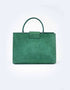 SUEDE STATEMENT HANDBAG
